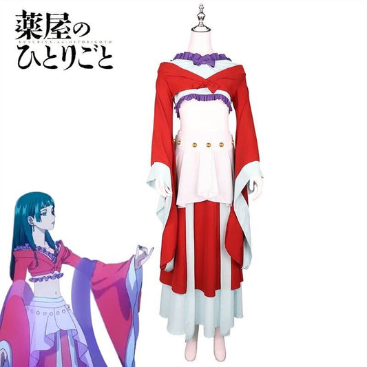 Maomao Cosplay Dance Dress The Apothecary Diaries Kimono Mao Mao Costume Outfit Red Dancer