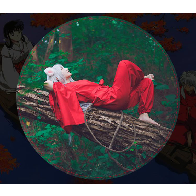 Inuyasha Cosplay Costume Full Set Inuyasha