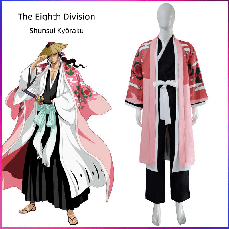 Shunsui Kyōraku Cosplay Costume Full Set BLEACH:Thousand-Year Blood War