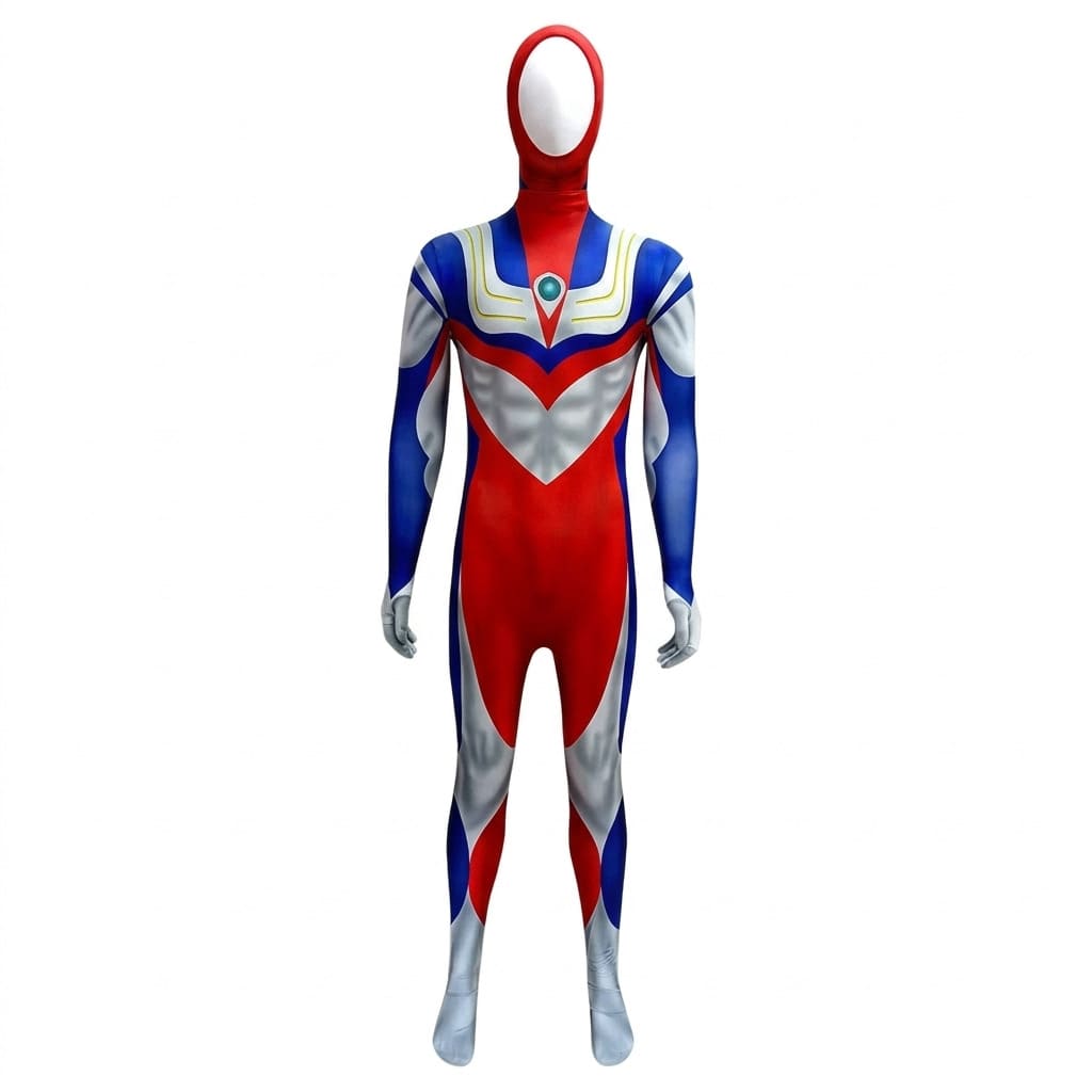 Ultraman Cosplay Helmet Headgear with light Ultraman Tiga Cos Wearable Suit Full set for Performance High quality Toy Ha