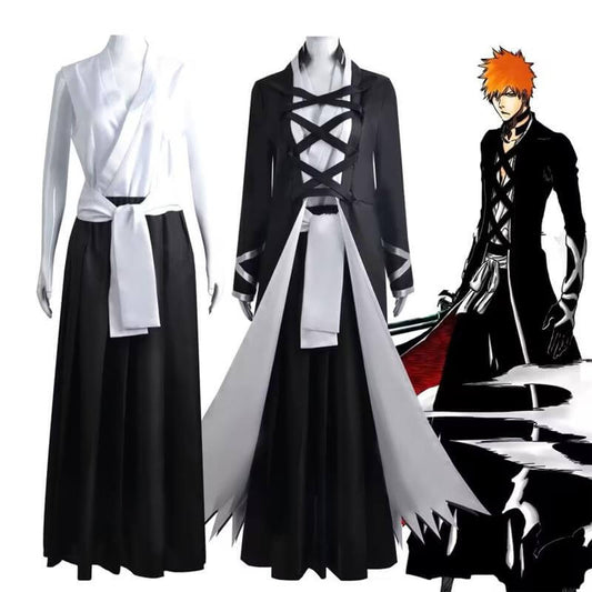 Kurosaki Ichigo Bankai Attire Cosplay Costume Full Set BLEACH: Thousand-Year Blood War