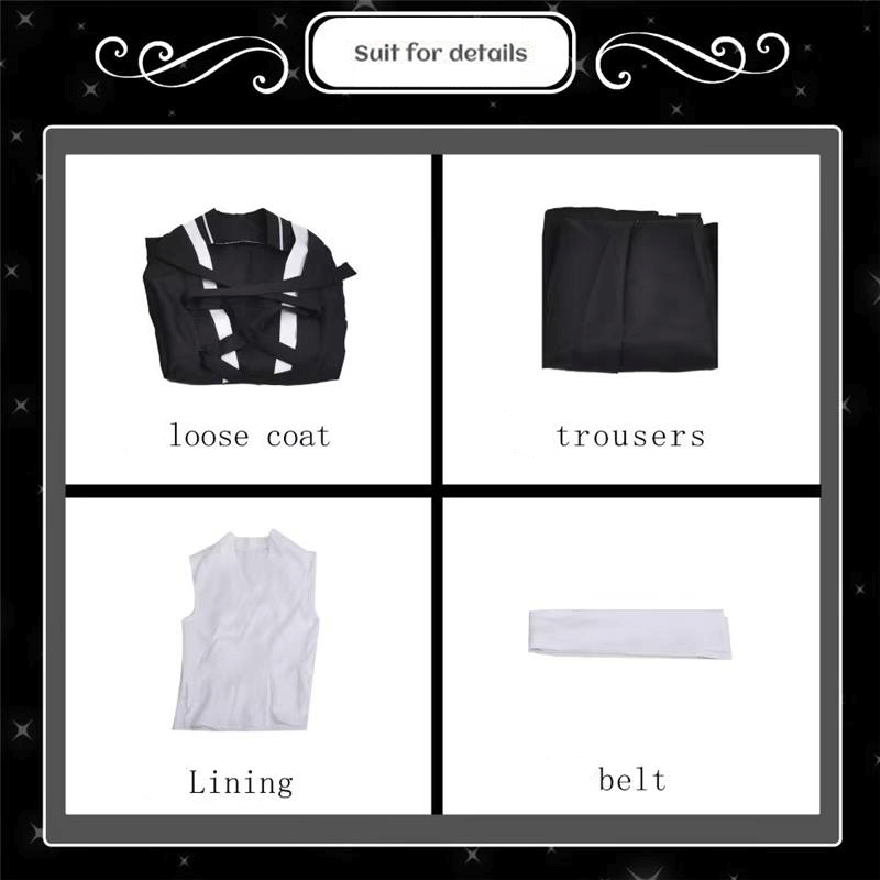 Kurosaki Ichigo Bankai Attire Cosplay Costume Full Set BLEACH: Thousand-Year Blood War