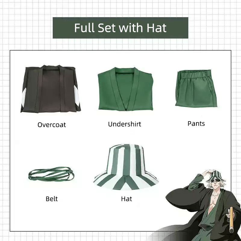 Kisuke Urahara Cosplay Costume Full Set BLEACH: Thousand-Year Blood War
