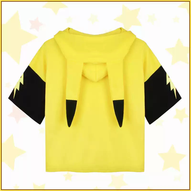 Pikachu Daily Wear Hooded Short-Sleeve T-Shirt Pokémon