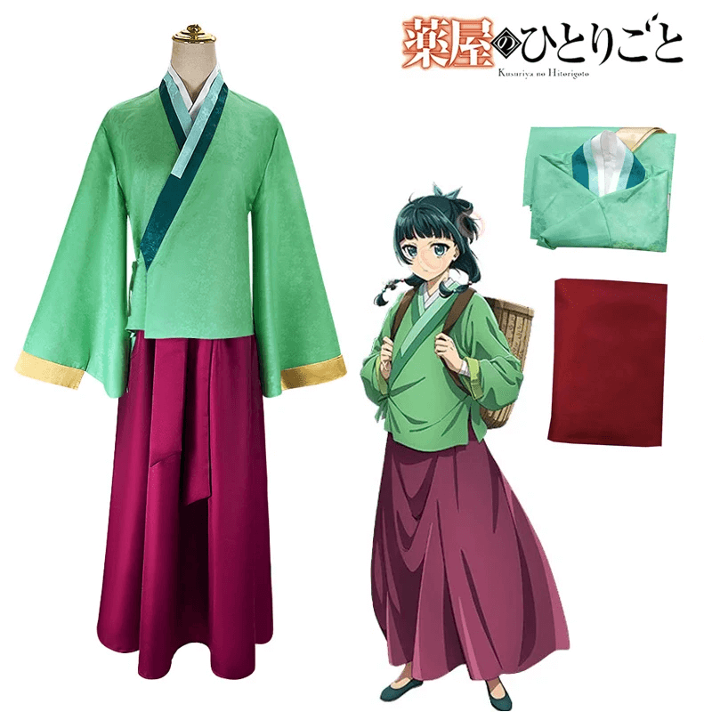 Maomao Cosplay Costume The Apothecary Diaries Kimono Mao Mao Uniform Outfits