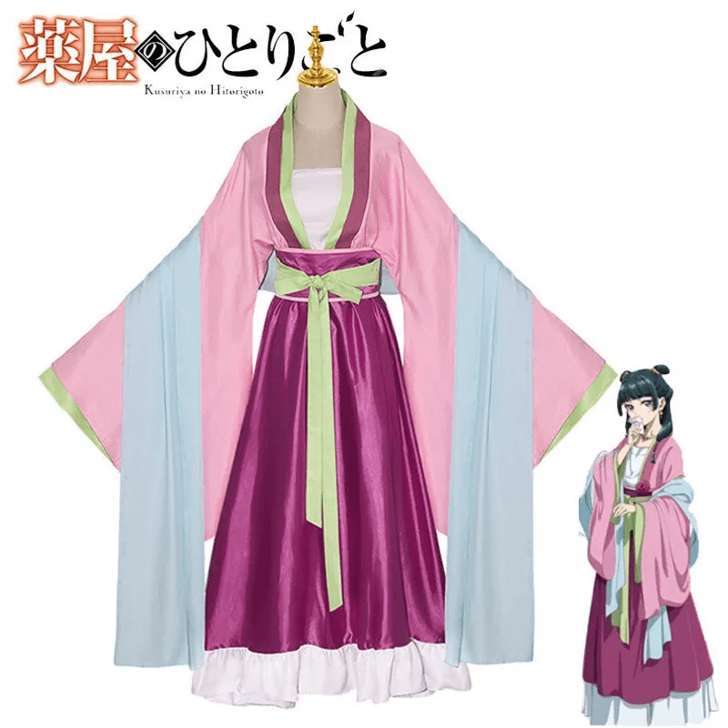 Maomao Cosplay Costume The Apothecary Diaries Pink Dress Outfits