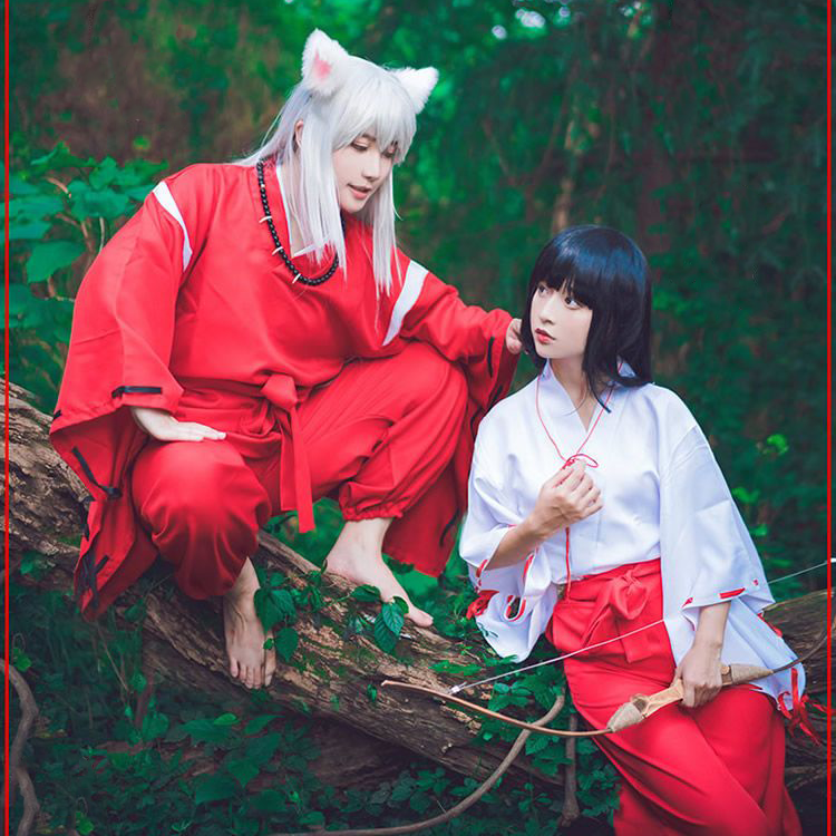 Inuyasha Cosplay Costume Full Set Inuyasha