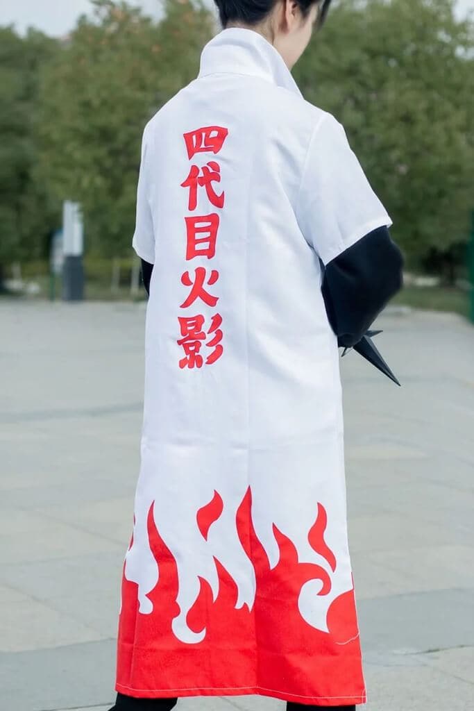 Namikaze Minato Cosplay Cape Fourth Hokage Cloak Yondaime Hokage Cosplay Coat Anime Naruto Costume Clothes around-Naruto - MoonCos