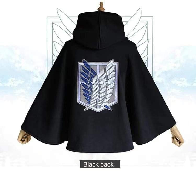Embroidery Attack on Titan Cloak Hoodie Shingeki no Kyojin Hoodie AOT Cape Scouting Legion Cloak Cool Green Cape Unisex Anime survey corps-Attack on Titan, Featured Collection, Hot Sale - Moo
