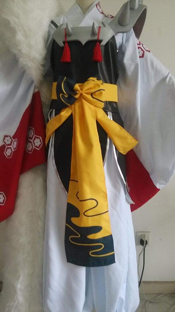 Sesshoumaru Cosplay Costume Anime Inuyasha Suit Customization Set Big Tail Full Set-Inuyasha - MoonCos