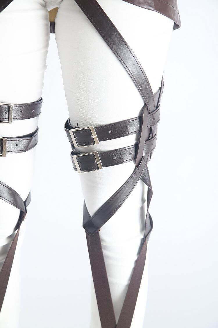 Attack on Titan Cosplay Belt Set Leather Skirt Anime Shingeki no Kyojin Straps Set Survey Corps Eren Mikasa Levi-Attack on Titan - MoonCos