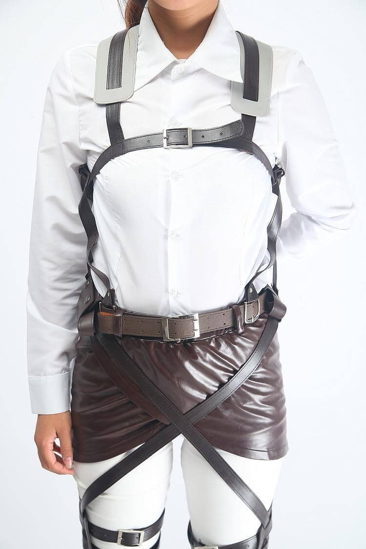 Attack on Titan Cosplay Belt Set Leather Skirt Anime Shingeki no Kyojin Straps Set Survey Corps Eren Mikasa Levi-Attack on Titan - MoonCos