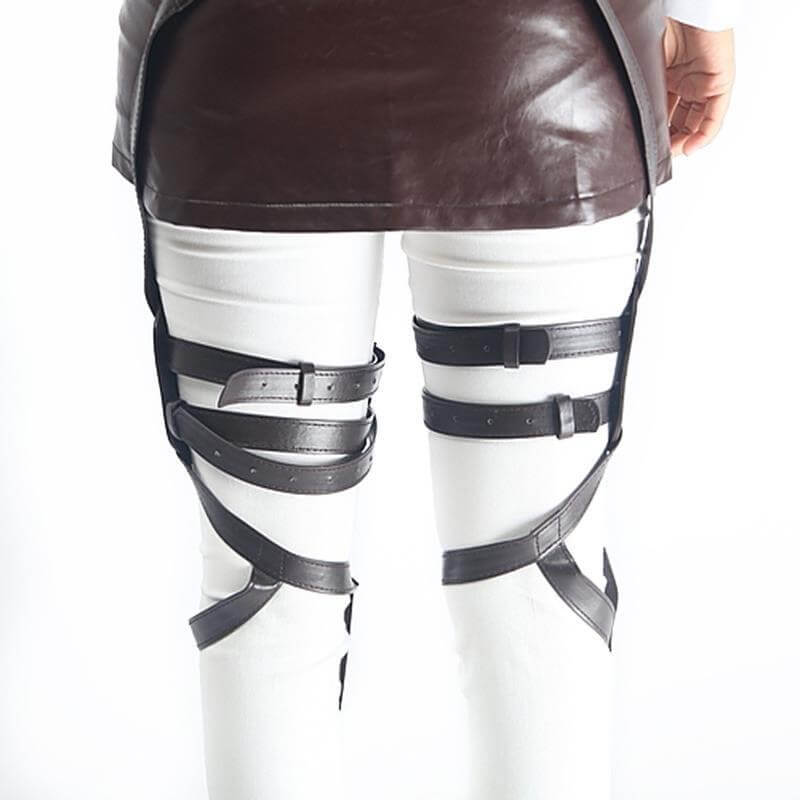 Attack on Titan Cosplay Belt Set Leather Skirt Anime Shingeki no Kyojin Straps Set Survey Corps Eren Mikasa Levi-Attack on Titan - MoonCos