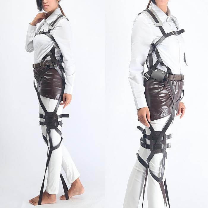 Attack on Titan Cosplay Belt Set Leather Skirt Anime Shingeki no Kyojin Straps Set Survey Corps Eren Mikasa Levi-Attack on Titan - MoonCos