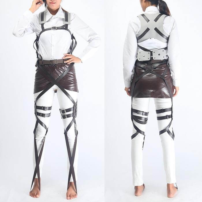 Attack on Titan Cosplay Belt Set Leather Skirt Anime Shingeki no Kyojin Straps Set Survey Corps Eren Mikasa Levi-Attack on Titan - MoonCos