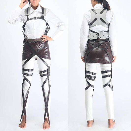 Attack on Titan Cosplay Belt Set Leather  Skirt Anime Shingeki no Kyojin Straps Set Survey Corps Eren Mikasa Levi-Attack on Titan - MoonCos