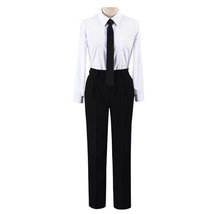 Makima Cosplay Costume Anime Chainsaw Man Control Devil Cos Black suit Red Wig-Chainsaw Man, New Arrivals - MoonCos