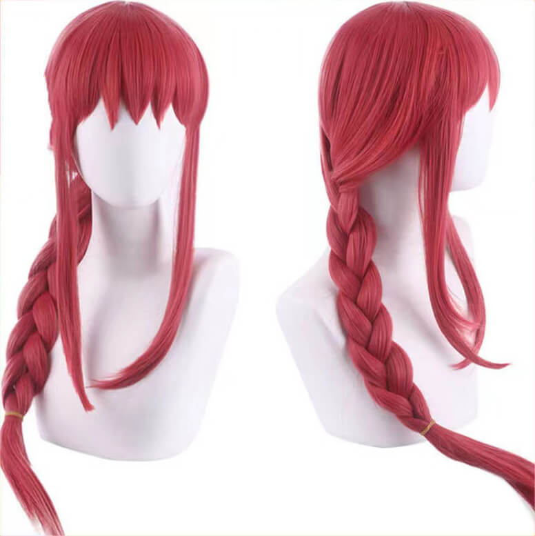 Makima Cosplay Costume Anime Chainsaw Man Control Devil Cos Black suit Red Wig-Chainsaw Man, New Arrivals - MoonCos
