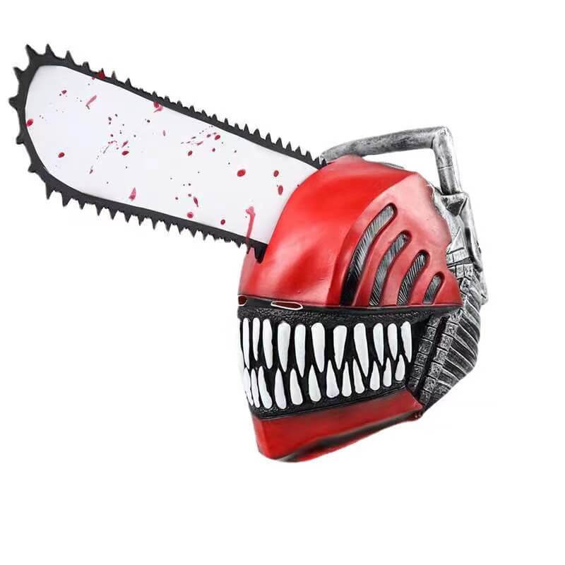 Chainsaw Man Cosplay Latex mask Headgear Rubber Denji Full head Helmets Cos costume props Roleplay-Chainsaw Man, Hot Sale, New Arrivals - MoonCos