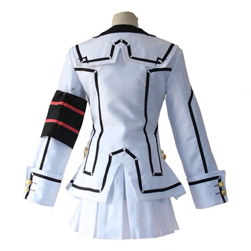 Yuki Kuran Cosplay Costume Vampire Knight Yuki Cross Uniform White and Black Outfits Full Set