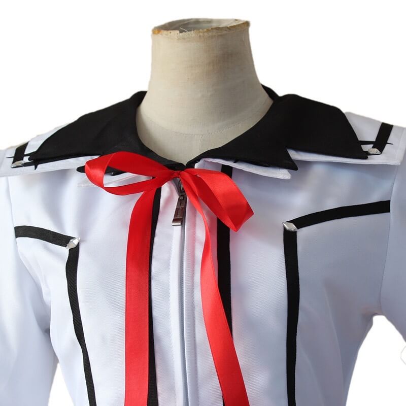 Yuki Kuran Cosplay Costume Vampire Knight Yuki Cross Uniform White and Black Outfits Full Set