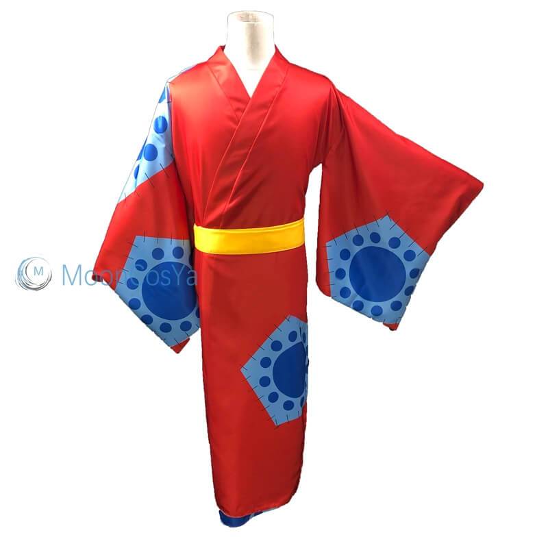 Luffy Kimono Cosplay Costume Anime One Piece Wano Country Unisex-One Piece - MoonCos