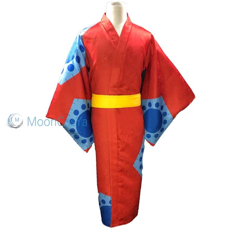  EROOLU Monkey D. Luffy Anime Cosplay Costume Kimono