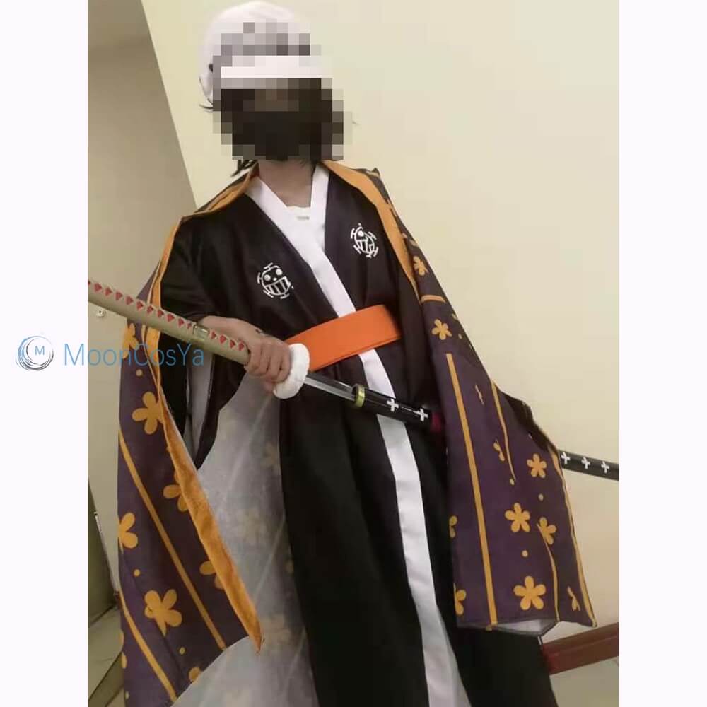 Law Kimono Cosplay Costume Anime One Piece Wano Country Unisex-One Piece - MoonCos