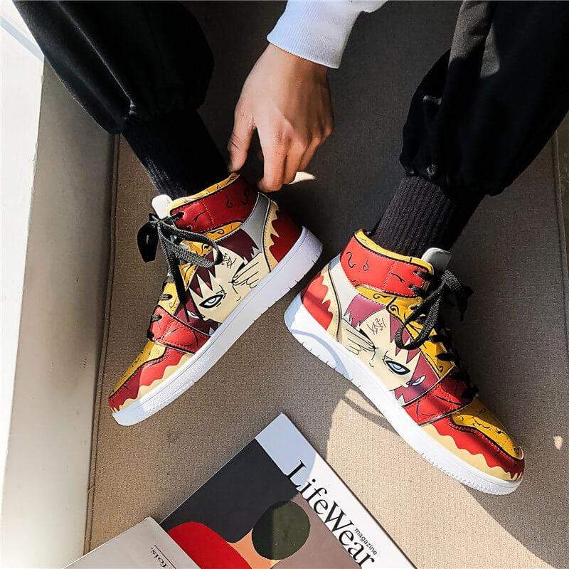 Naruto Anime Shoes Cosplay Casual Shoes Unisex Sneakers Madara Kakashi Gaara-Featured Collection, Naruto, Shoes - MoonCos