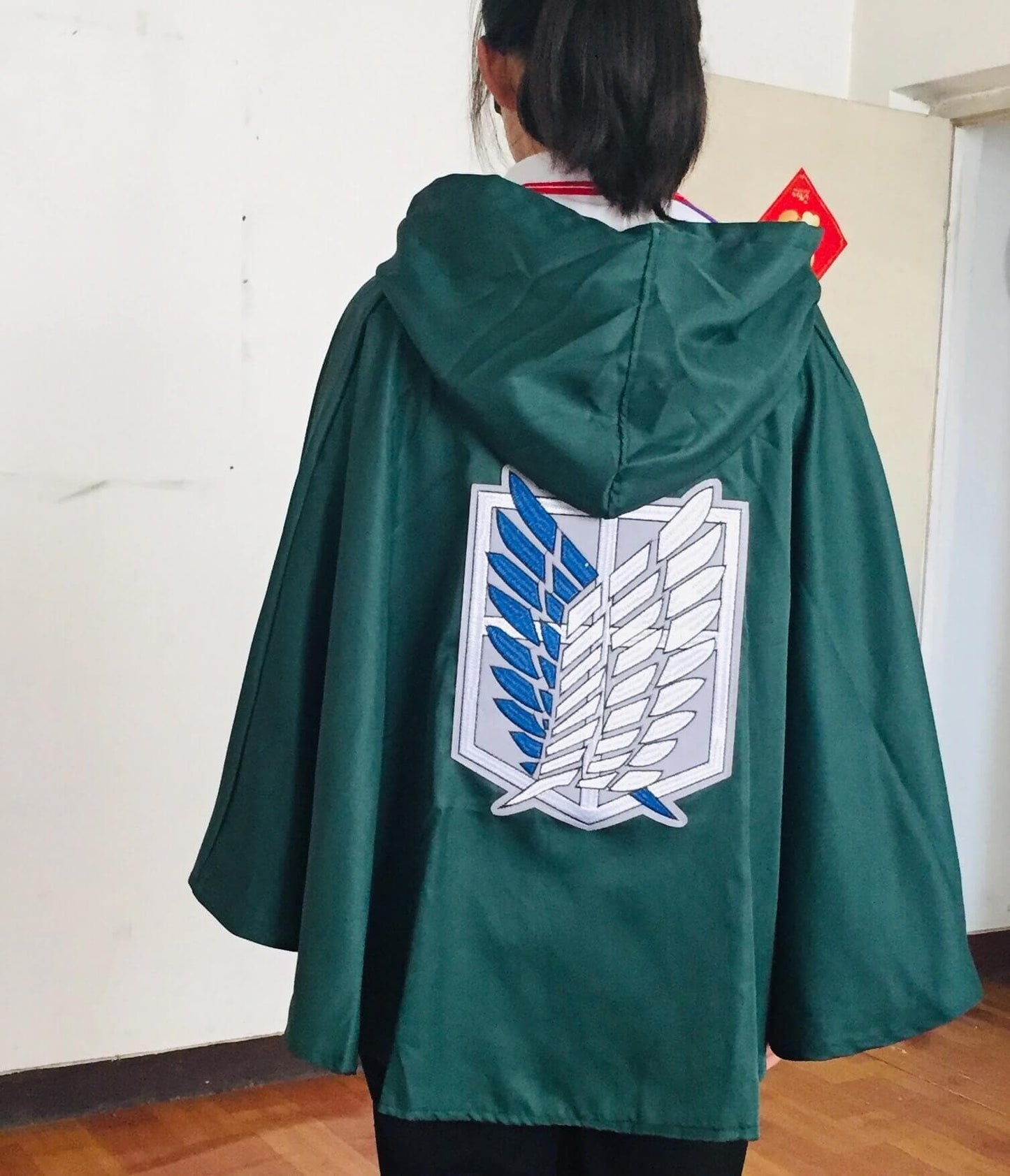 Embroidery Attack on Titan Cloak Hoodie Shingeki no Kyojin Hoodie AOT Cape Scouting Legion Cloak Cool Green Cape Unisex Anime survey corps-Attack on Titan, Featured Collection, Hot Sale - Moo