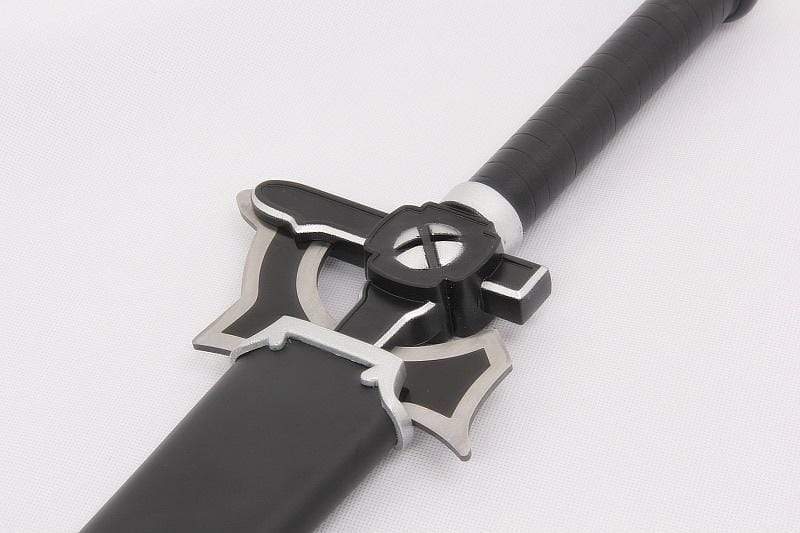 SAO Kirito Elucidator Cosplay Sword Metal Replica Brand New-Real Steel Blade Sword Art Online Props Wooden Scabbard Decorative No Sharp-Props, Sword Art Online - MoonCos