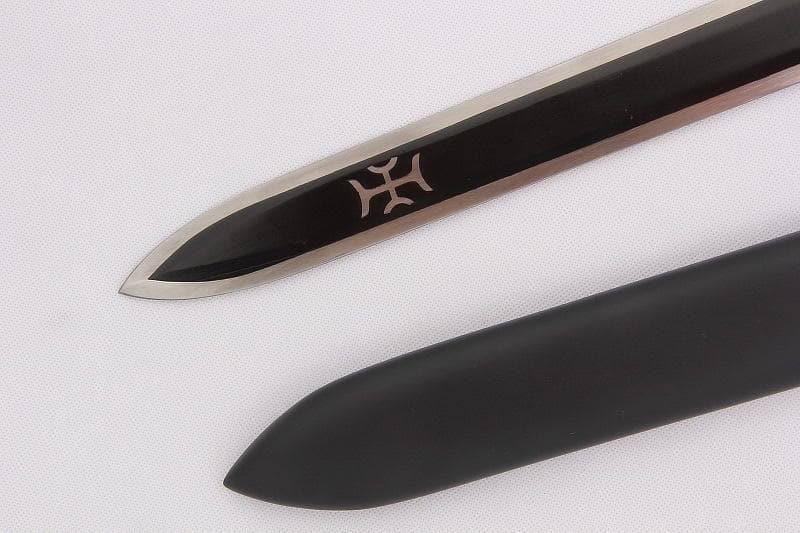 SAO Kirito Elucidator Cosplay Sword Metal Replica Brand New-Real Steel Blade Sword Art Online Props Wooden Scabbard Decorative No Sharp-Props, Sword Art Online - MoonCos
