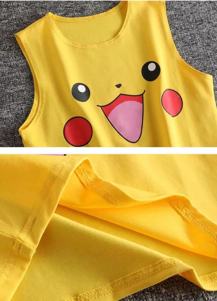 Cute Cartoon T-shirt Slim-fit Kawaii Pikachu short Sleeves Cartoon Jigglypuff Sexy T-shirt Female Short Sleeves Summer Sleeved Women Cosplay Girl Sex Costume Female T-shirt-Daily wear, Pokemo