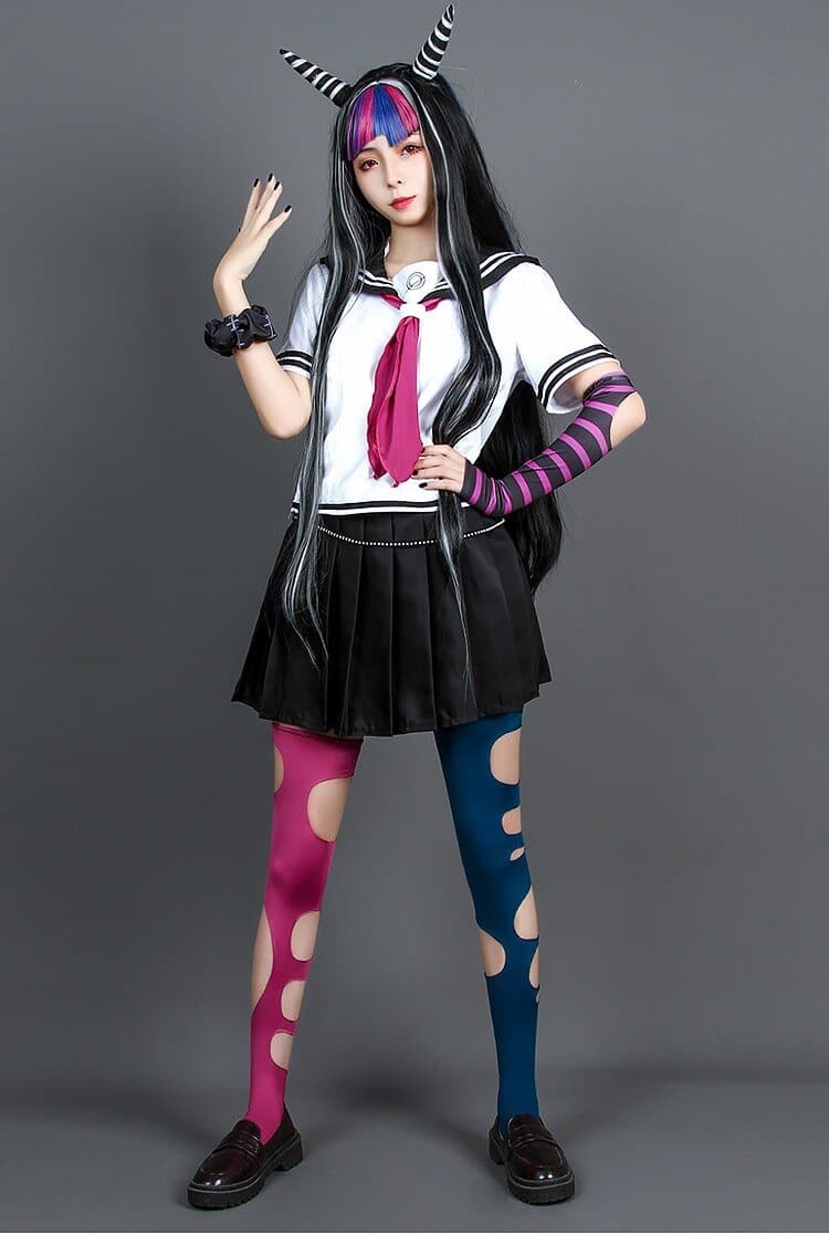 Ibuki Mioda Cosplay Costume Dress Anime Super Dangan Ronpa 2 Danganronpa Uniform Halloween-Dangangronpa, New Arrivals - MoonCos