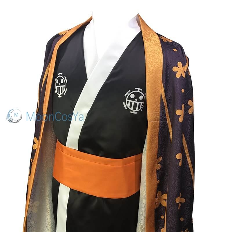 Law Kimono Cosplay Costume Anime One Piece Wano Country Unisex-One Piece - MoonCos