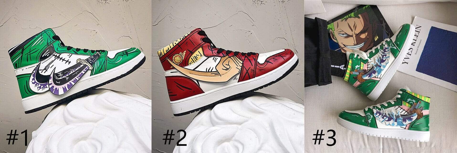 Anime Cosplay Shoes Zoro Casual Shoes Sneaker Luffy Sneakers Unisex Shoes ONE PIECE-One Piece, Shoes - MoonCos