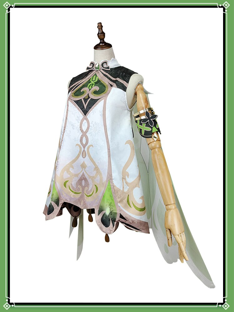 Nahida Cosplay Costume Lesser Lord Kusanali Outfit Game Genshin Impact Wig Dress Halloween Party Costumes-Genshin Impact, New Arrivals - MoonCos