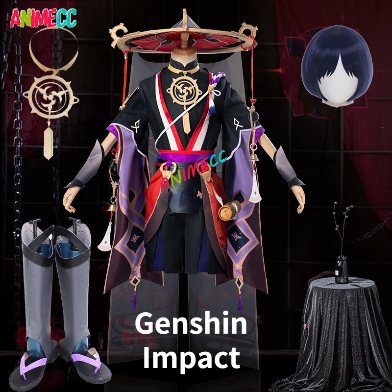 Scaramouche Cosplay Costume Anime Game Genshin Impact Cos Shoes Wig Halloween Full Set Kimono-Genshin Impact - MoonCos