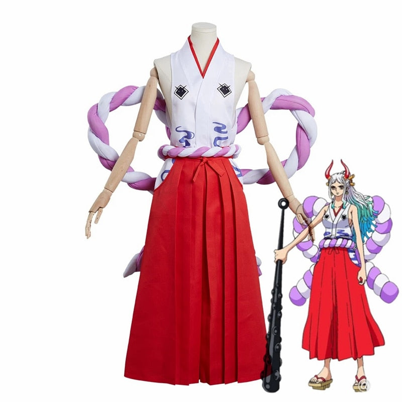 Yamato Cosplay Costume One Piece Wano Country Kimono Outfits Anime Cos Uniform-One Piece - MoonCos