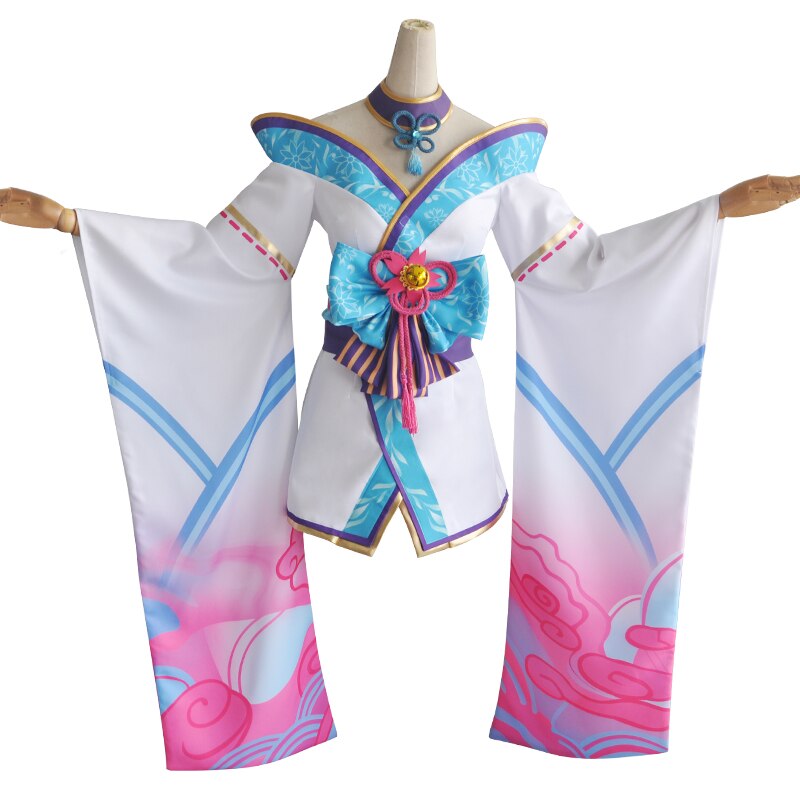 Ahri Cosplay Costume Game League of Legends Outfits Anime LOL Ahri Blossom Dress for Party Halloween-League of Legends, New Arrivals - MoonCos