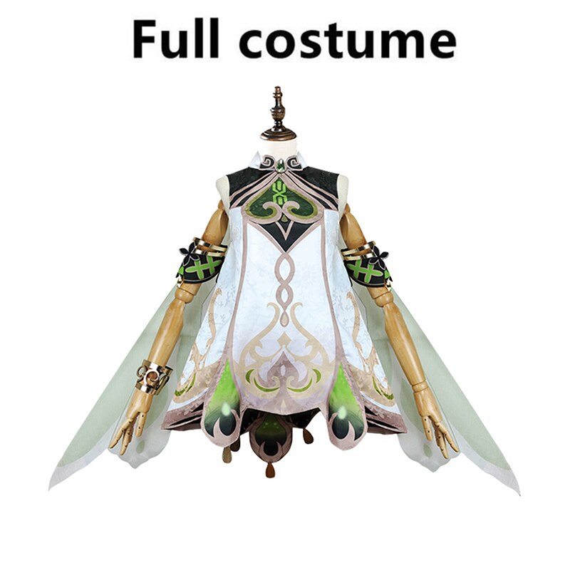 Nahida Cosplay Costume Lesser Lord Kusanali Outfit Game Genshin Impact Wig Dress Halloween Party Costumes-Genshin Impact, New Arrivals - MoonCos