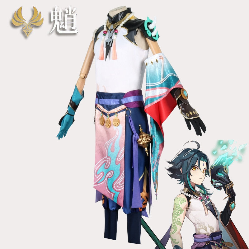 Xiao Cosplay Costume Anime Genshin Impact Cos Carnival Halloween Party Performance Outfit Game Suit Uniform-Genshin Impact - MoonCos