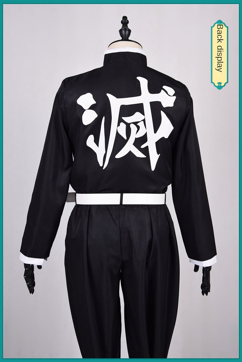Tomioka Giyuu Cosplay Anime Demon Slayer Outfit Kimetsu no Yaiba Custume Uniform Clock-Demon SLayer - MoonCos