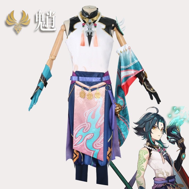 Xiao Cosplay Costume Anime Genshin Impact Cos Carnival Halloween Party Performance Outfit Game Suit Uniform-Genshin Impact - MoonCos