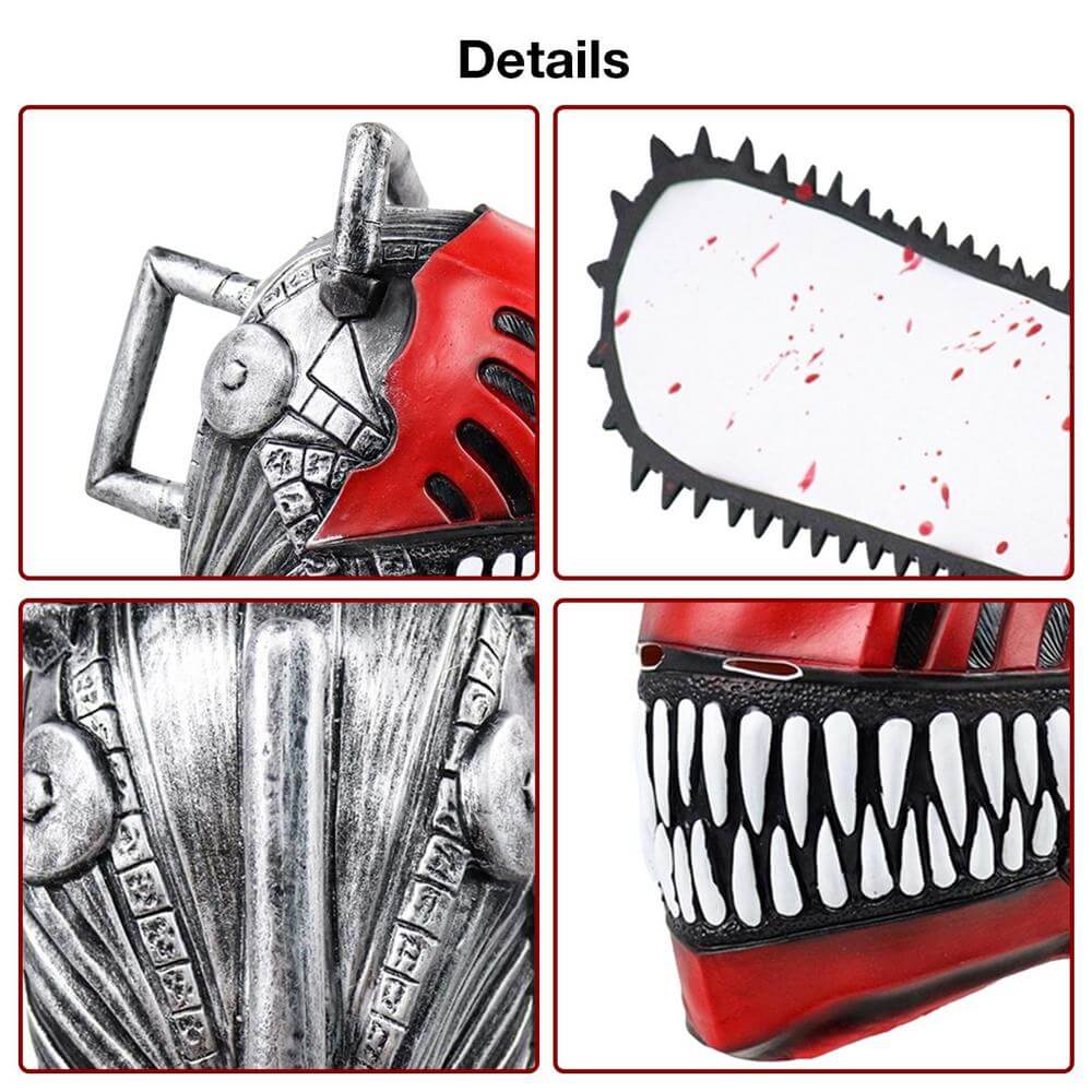 Chainsaw Man Cosplay Latex mask Headgear Rubber Denji Full head Helmets Cos costume props Roleplay