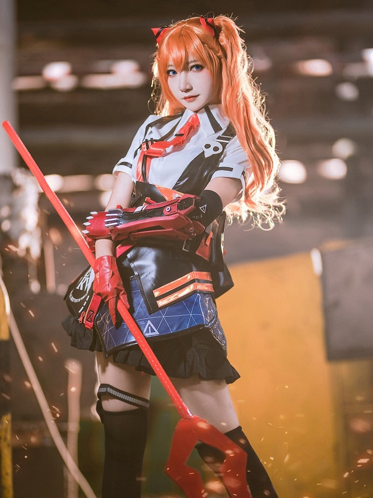 Asuka Cosplay Costume Honkai Impact 3 Asukaa Langley Soryuu Outfits Game Cos Dress for Halloween Carnival-Honkai Impact 3 - MoonCos