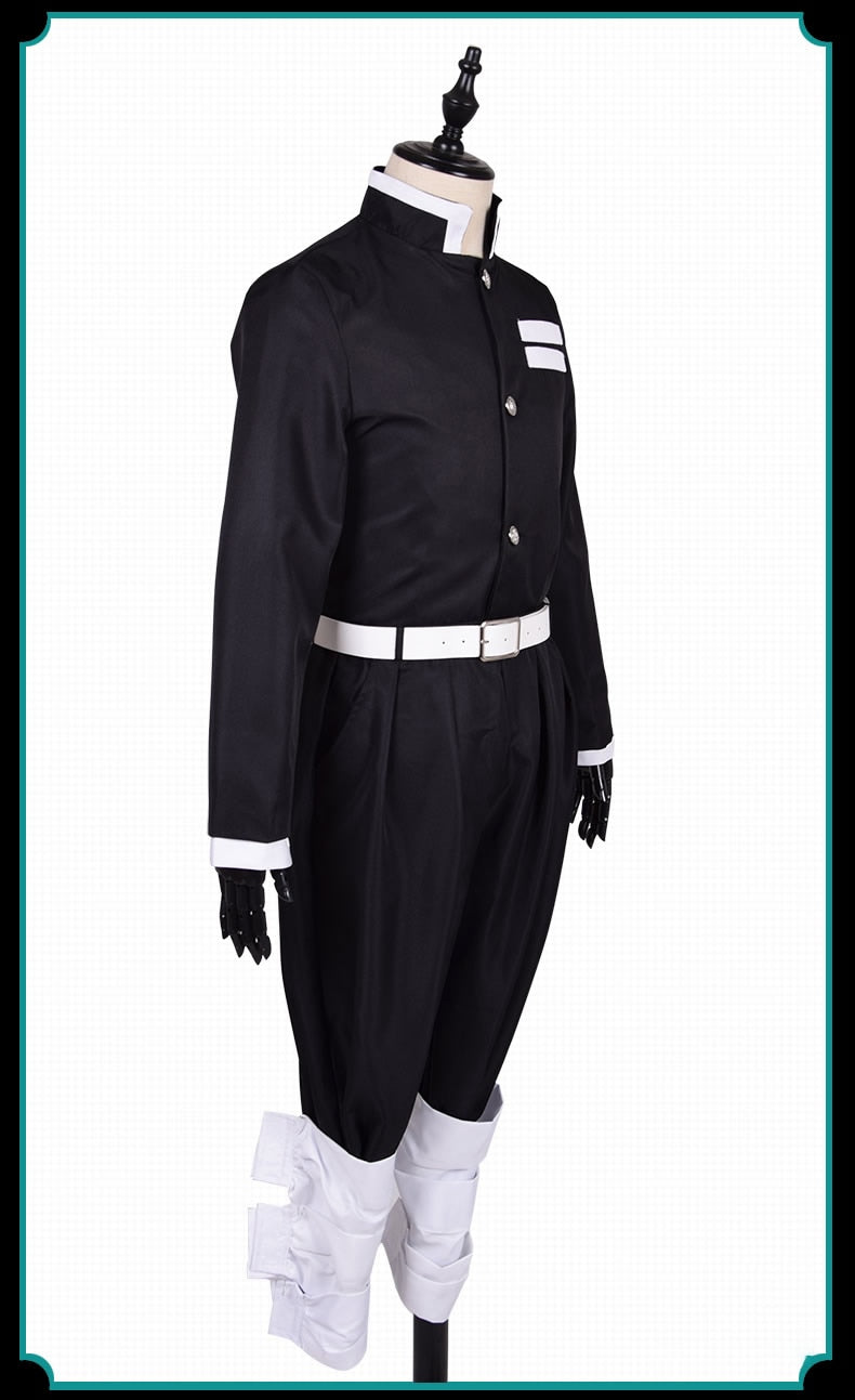 Tomioka Giyuu Cosplay Anime Demon Slayer Outfit Kimetsu no Yaiba Custume Uniform Clock-Demon SLayer - MoonCos