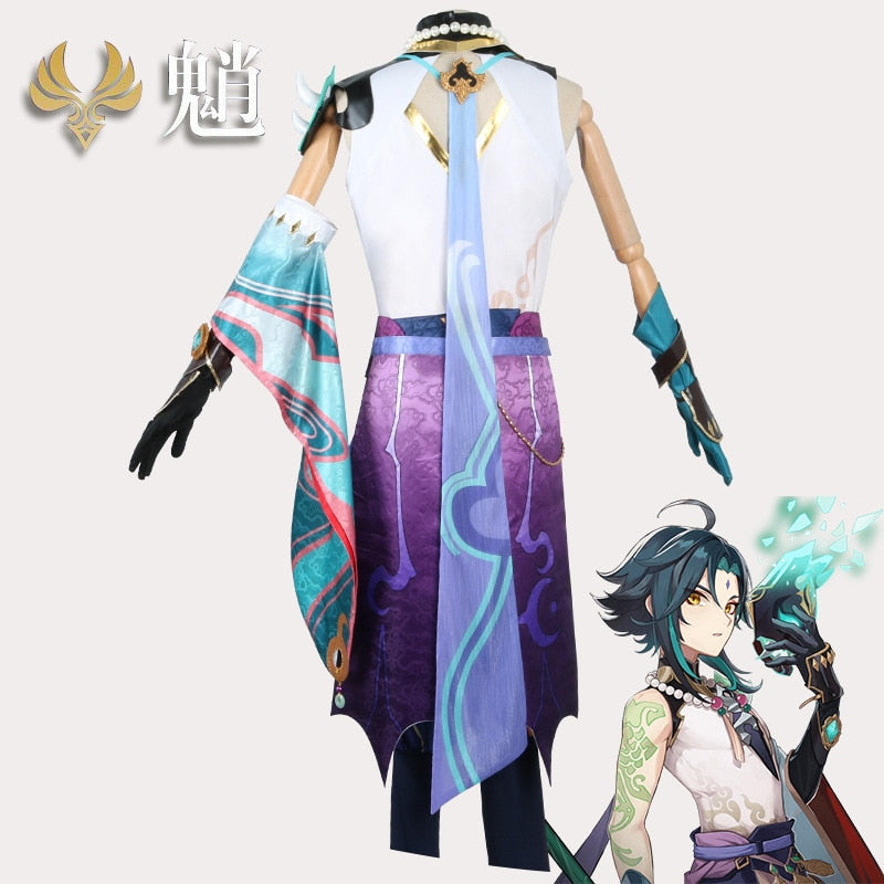 Xiao Cosplay Costume Anime Genshin Impact Cos Carnival Halloween Party Performance Outfit Game Suit Uniform-Genshin Impact - MoonCos