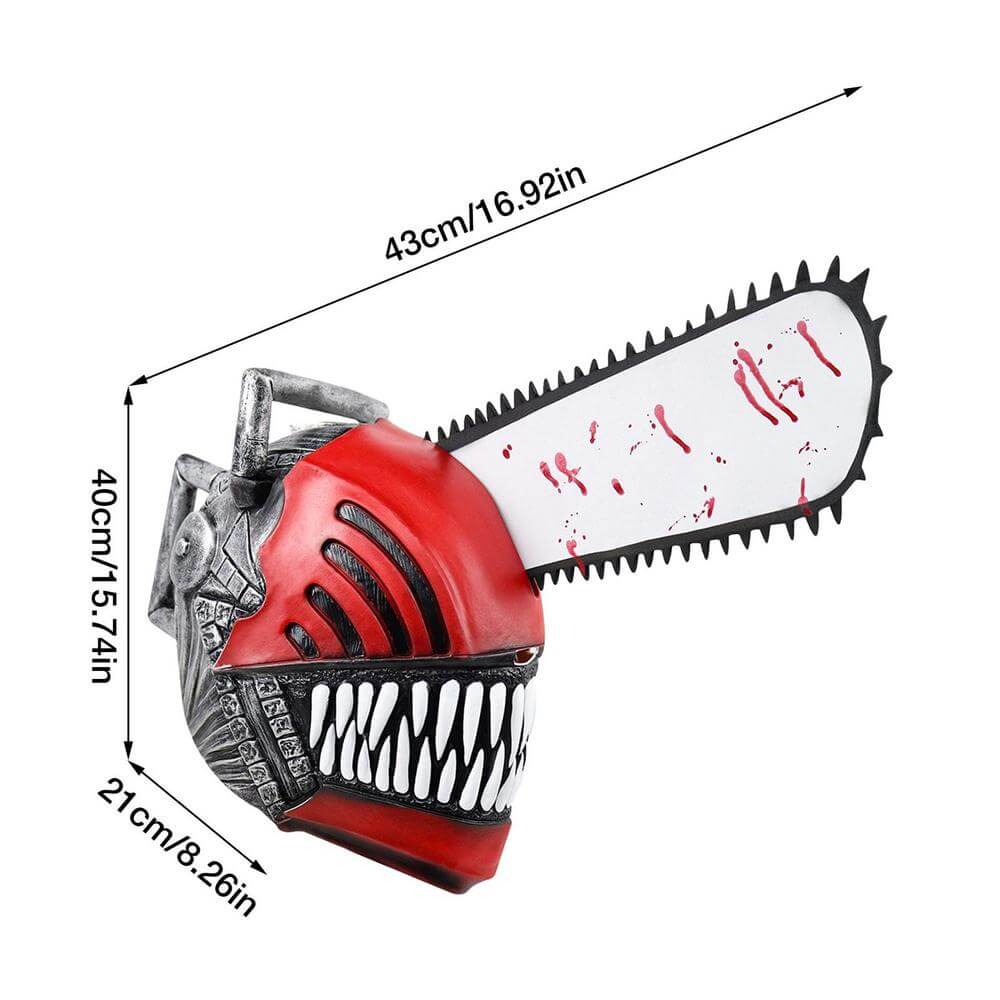 Chainsaw Man Cosplay Latex mask Headgear Rubber Denji Full head Helmets Cos costume props Roleplay