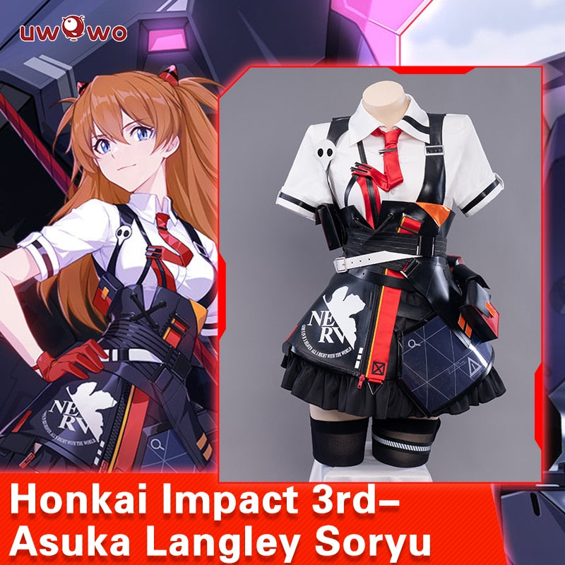 Asuka Cosplay Costume Honkai Impact 3 Asukaa Langley Soryuu Outfits Game Cos Dress for Halloween Carnival-Honkai Impact 3 - MoonCos